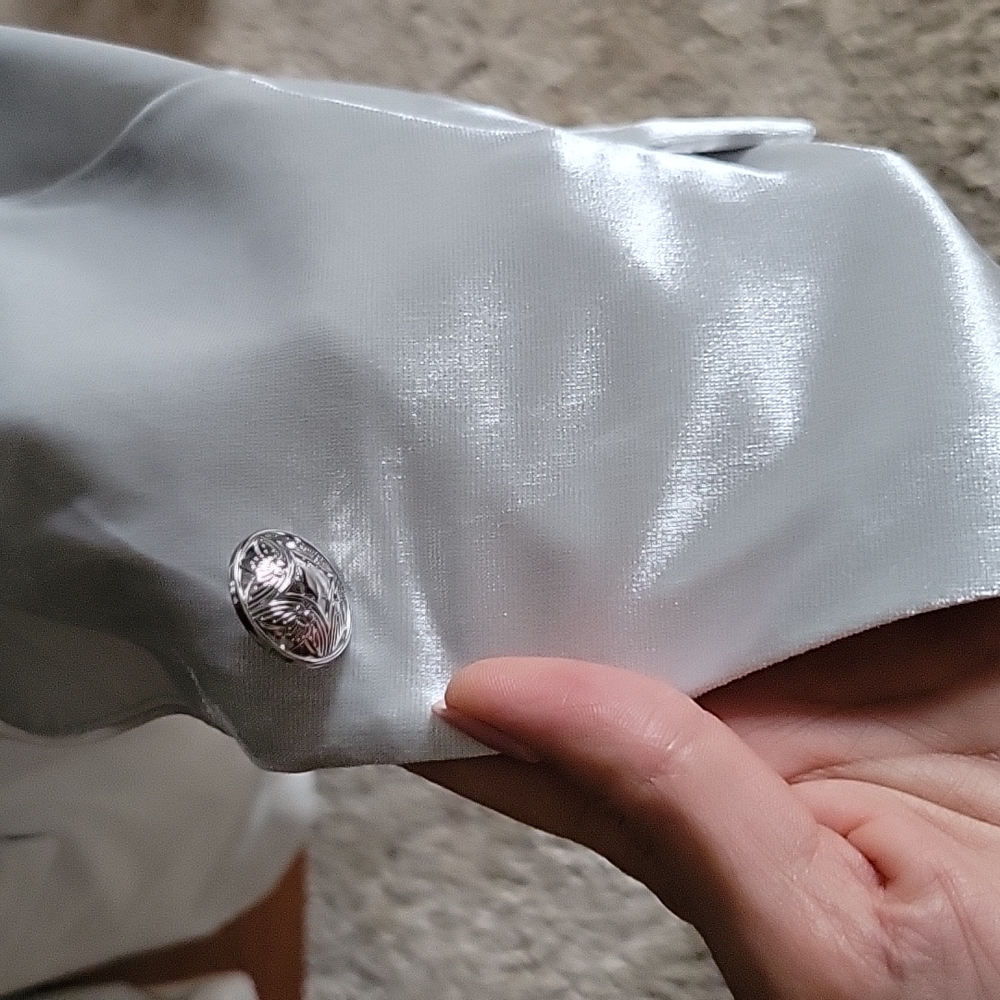 Silver Metallic Jacket - image 3